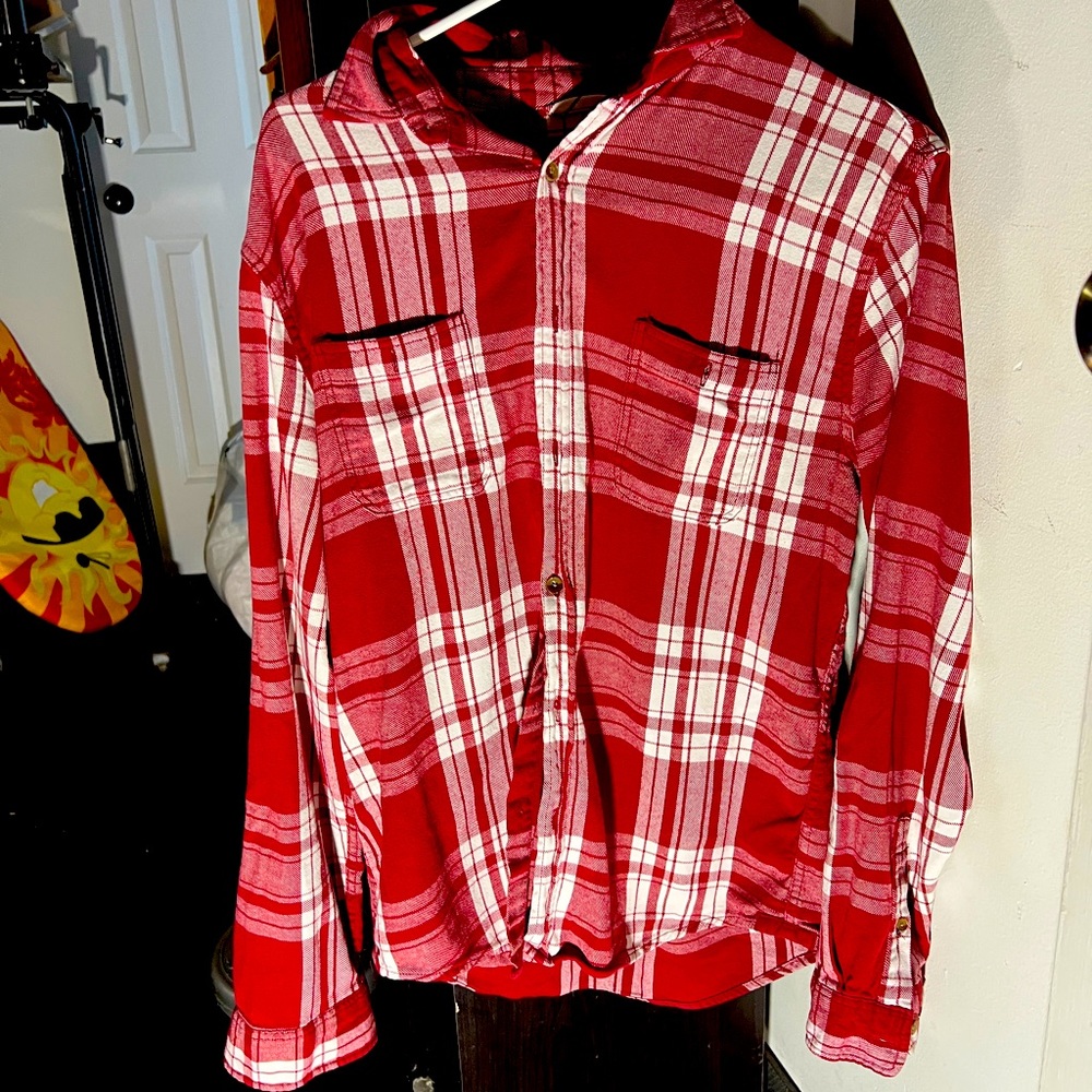 casual plaid button up shirt